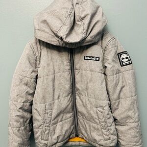 Timberland Kids Light Gray Puffer Jacket